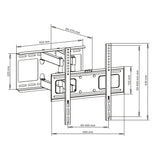 Suporte de braço para TV LED / LCD / Plasma 23-55 "45kg AR-70 Art