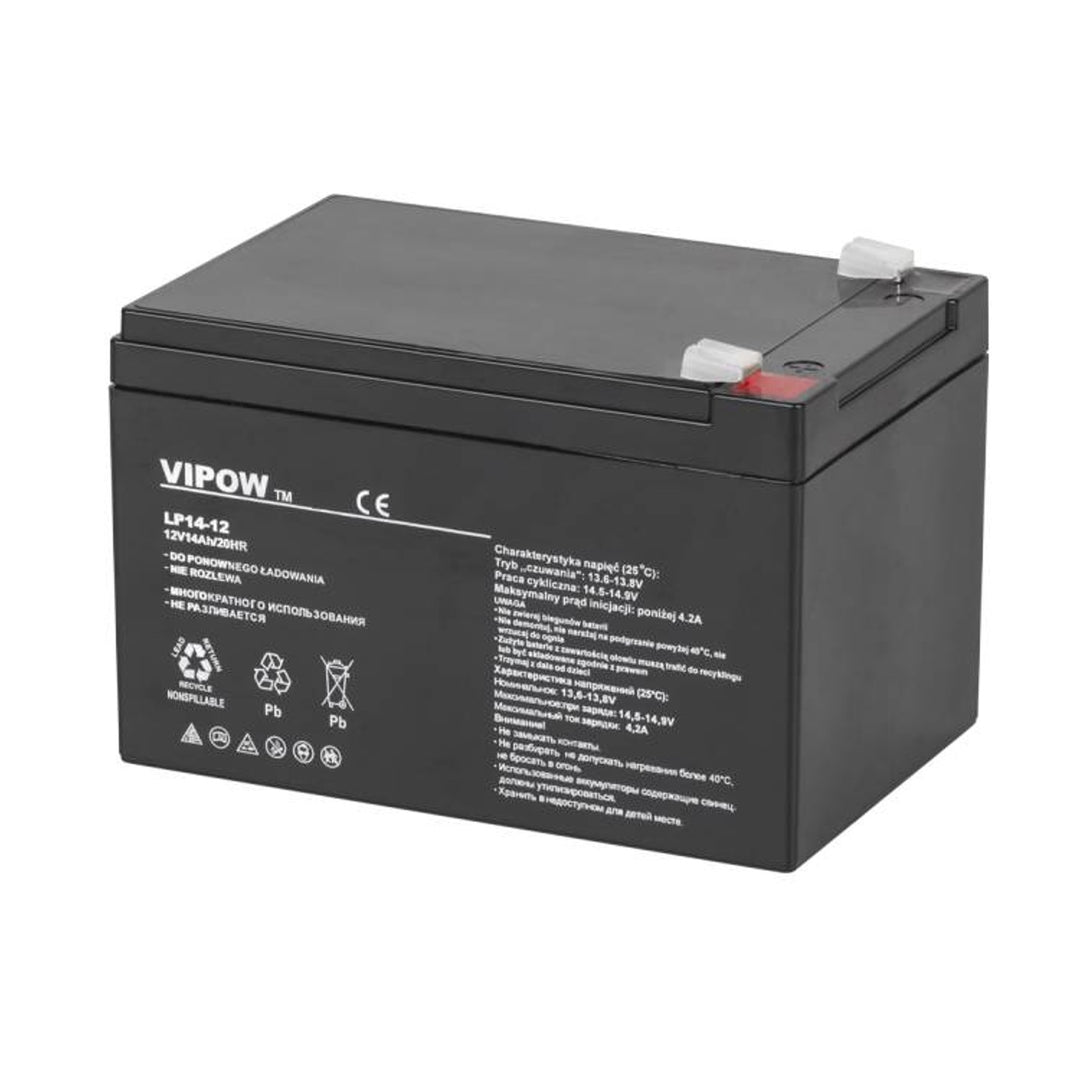 Bateria de gel VIPOW 12V 14Ah Qualidade sólida do produto