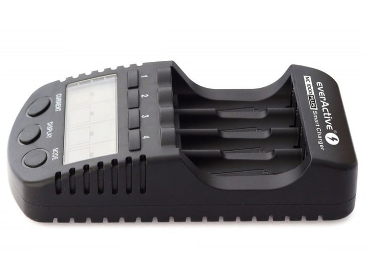 Carregador de bateria AAA R03, AA R6, Ni-MH/Ni-CD EverActive NC-1000 Plus