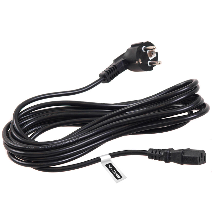 Cable de alimentación 3 pines EU enchufe longitud 5m Maclean MCTV-801