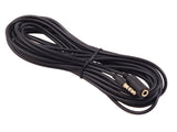 Cabo Maclean jack de 3,5 mm, ficha-fêmea, 5 m, preto, MCTV-821