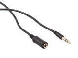 Cabo Maclean jack de 3,5 mm, ficha-fêmea, 5 m, preto, MCTV-821