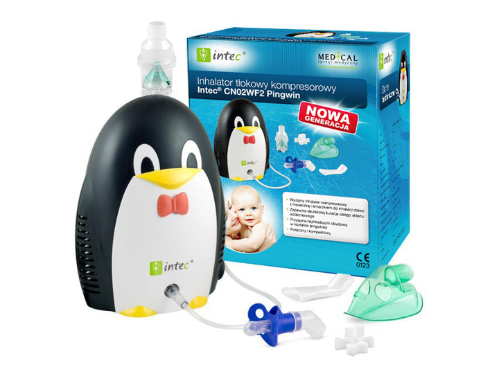 Inhalador Pingüino para adultos, niños Intec CN02-WF2