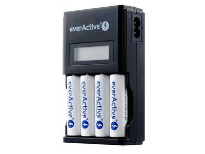 NC450 Cargador de pilas AA/AAA R3 R6 EverActive