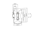 Maclean, Suporte de Teto, Max VESA 200x200, PROFI MARKET SYSTEM, 23-42", 50 kg, MC-704