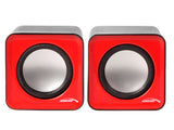 Altavoces para PC, USB, 2x3W, auto alimentado, color rojo Audiocore AC870