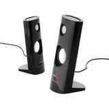 Altavoces para PC 2.0 USB, 2x4W, auto alimentado, color negro Audiocore AC860