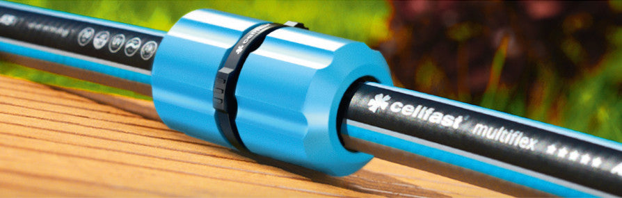 Reductor 1/2"-3/4" para conectar permanentemente dos extremos de mangueras de diferentes diámetros Cellfast Ergo