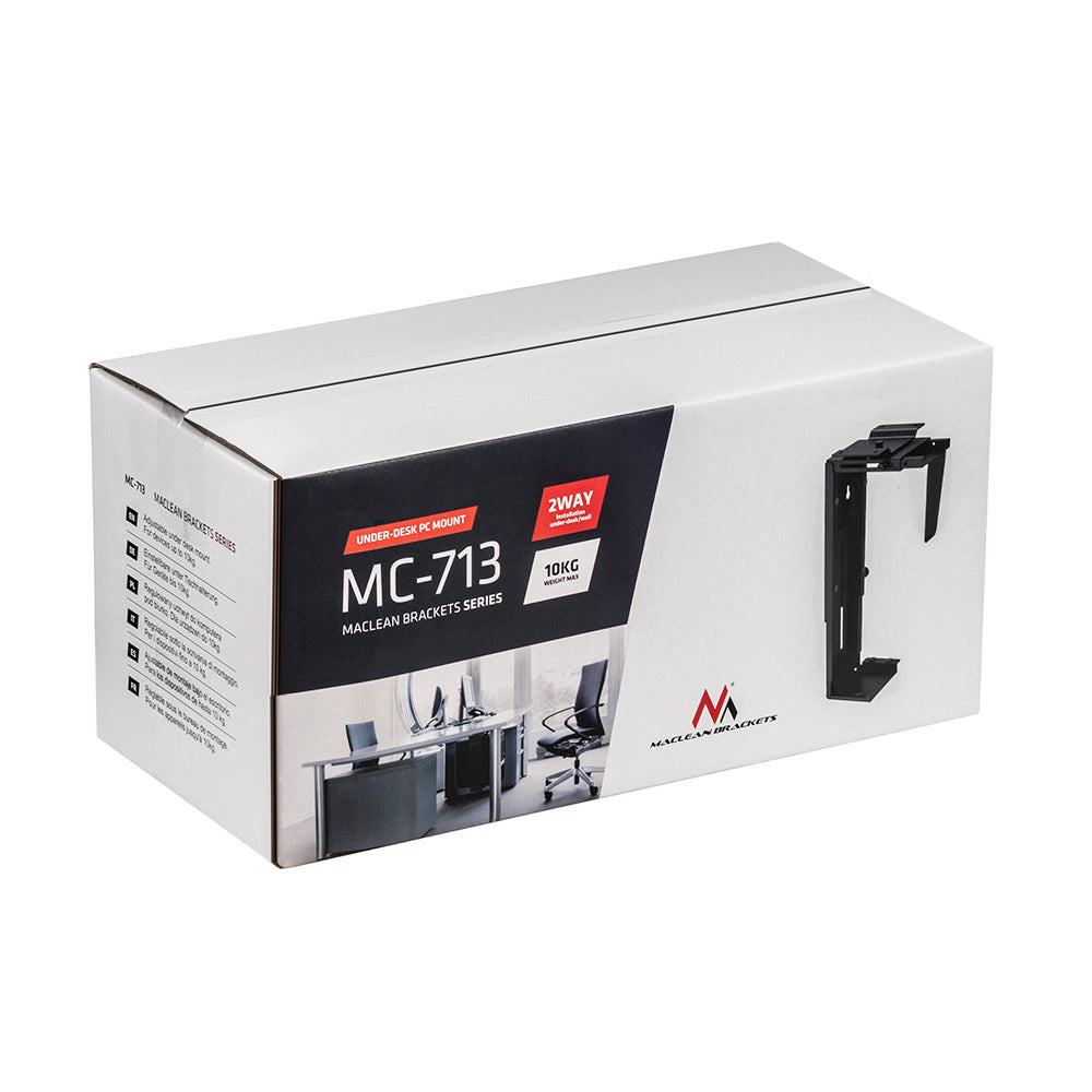 Suporte de suspensão para computador Maclean MC-713 B preto