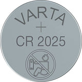 2x baterias de lítio Varta CR 2025, alta qualidade, 3V