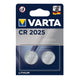 2x baterias de lítio Varta CR 2025, alta qualidade, 3V
