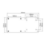 Adaptador VESA 75x75 100x100 NUC MAC mini CPU Maclean MC-721