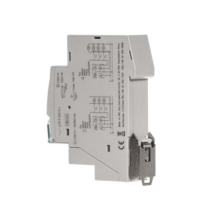 Temporizador carril DIN de control 30s-10m max 2300W escaleras GreenBlue GB114