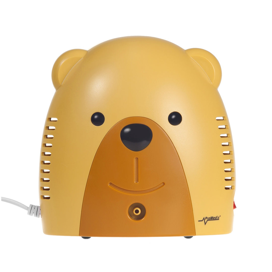 Nebulizador compressor de pistão em forma de urso sorridente, perfeito para crianças ProMedix PR-811
