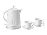 Elegante bule de cerâmica com xícaras 1200-1500 W 1,5 L Concept