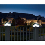 Lâmpada solar LED para poste de cerca 60 x 40 mm VerdeAzul GB125