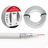 Cable coaxial satelital 1.0CCS RG6 50M Maclean MCTV-571