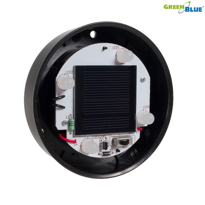 Lâmpada solar de jardim em forma de bola LED branca GreenBlue GB121