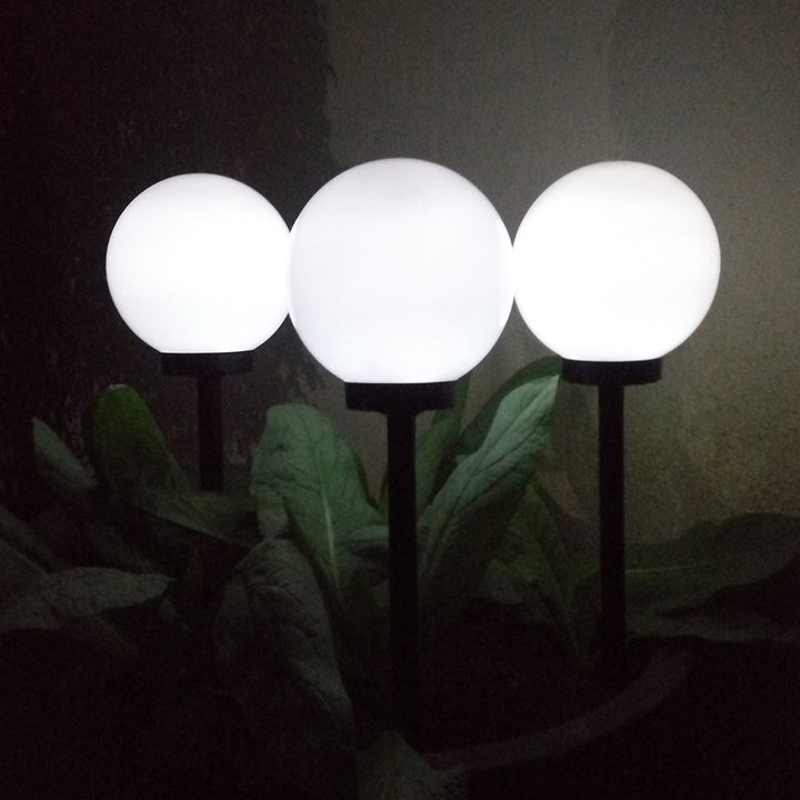 Lâmpada solar LED branca para exterior 20 x 20 x 53 cm VerdeAzul GB123