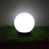Lâmpada solar LED para jardim em forma de bola grande 25 x 25 x 58 cm VerdeAzul GB166