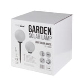 Lâmpada solar LED para jardim em forma de bola grande 25 x 25 x 58 cm VerdeAzul GB166