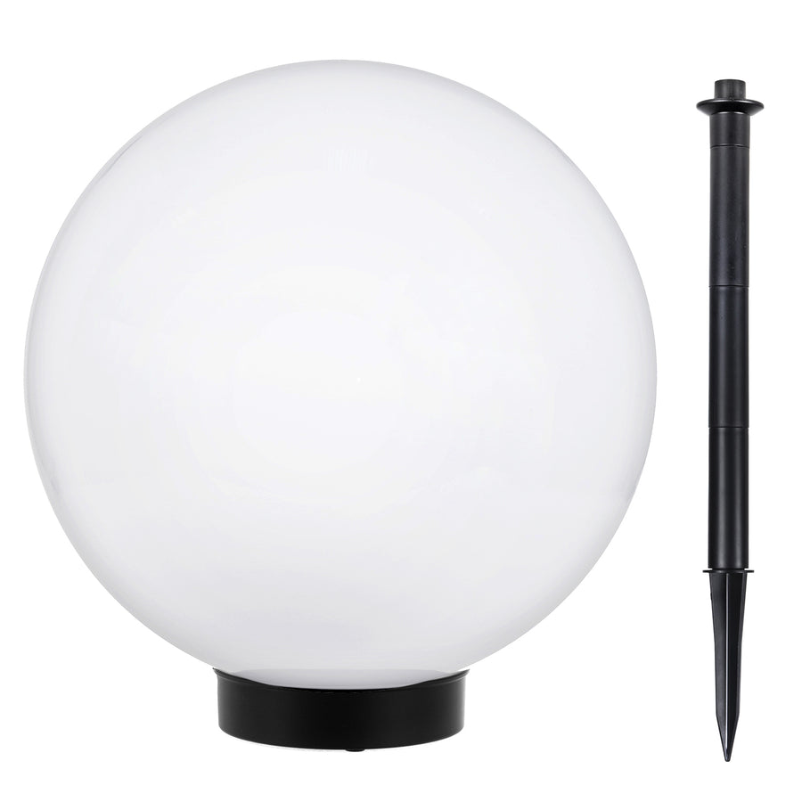 Lâmpada solar LED para jardim em forma de bola grande 25 x 25 x 58 cm VerdeAzul GB166