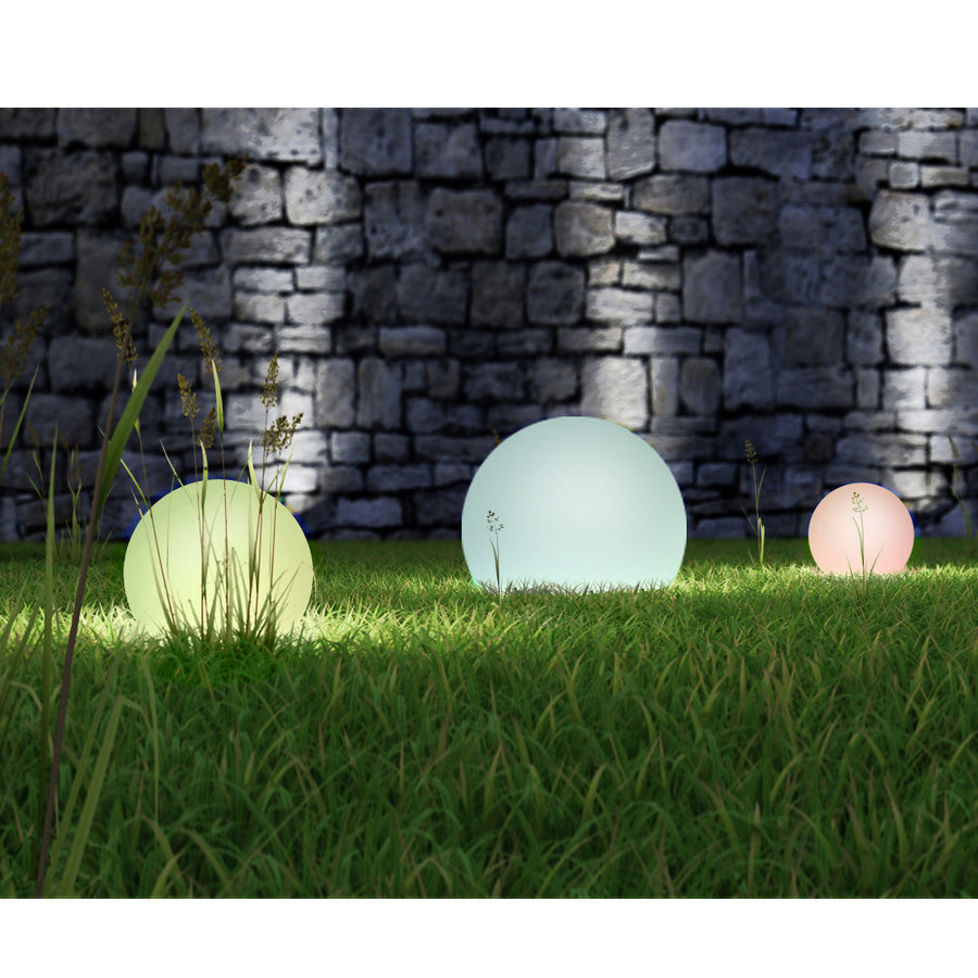 Lámpara solar LED para jardín bola multicolor 25 x 25 x 58 cm GreenBlue GB165