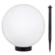 Lámpara solar de jardín en forma de bola grande 30 x 30 x 63 cm LED blanco GreenBlue GB168