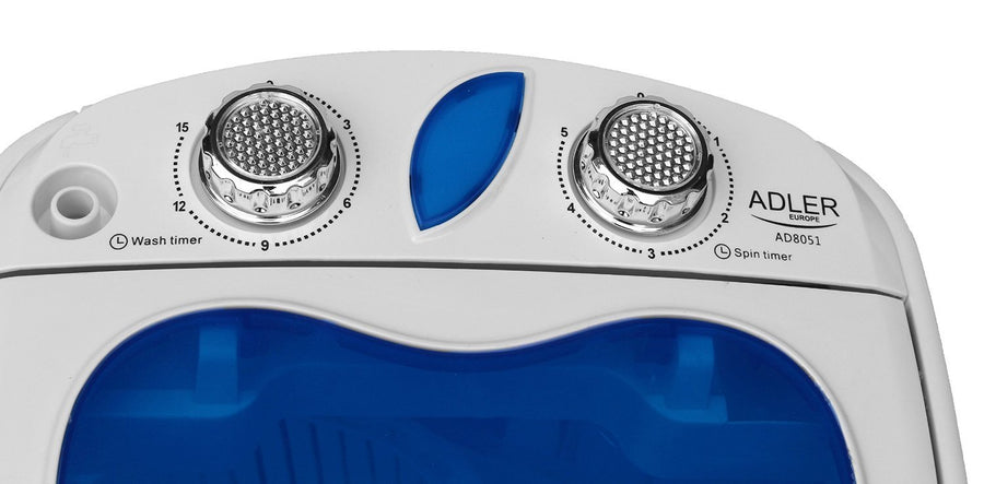 Mini máquina de lavar centrífuga portátil, 3kg de roupa ADLER AD8051