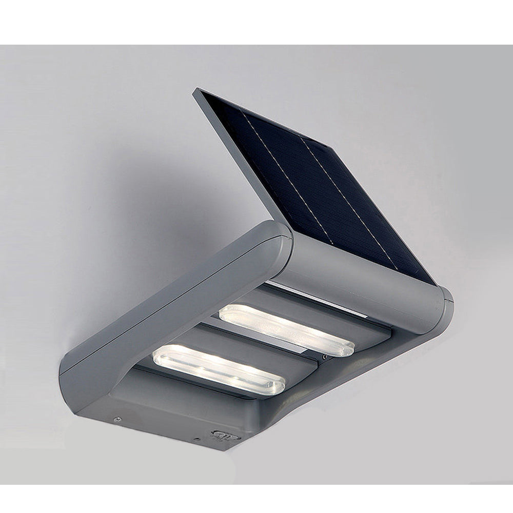 Lâmpada de parede solar externa LED 12W 2 direções de luz independentes GreenBlue GB131