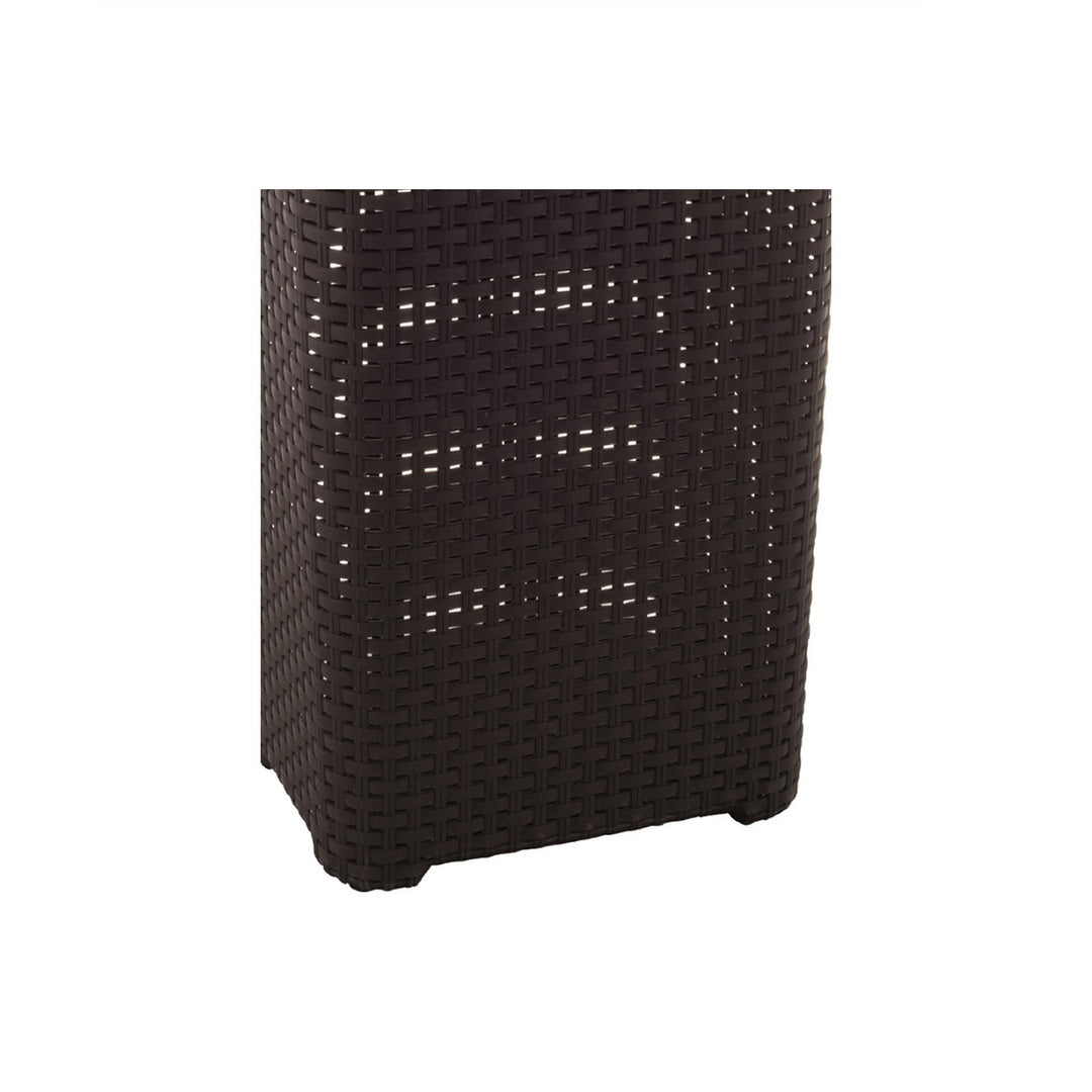 Cesto para roupa suja estilo natural 40L castanho escuro Curver