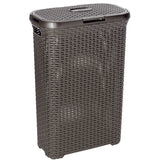 Cesto de ropa sucia Natural Style 40L Marrón oscuro Curver