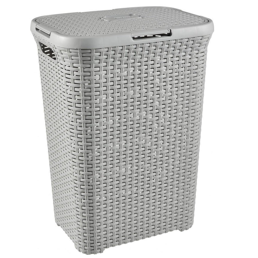 Cesto para roupa suja Curver Natural Style 60 l cinzento