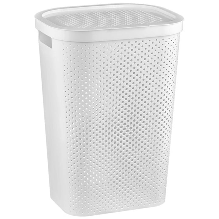 Cesta para almacenar la ropa sucia en estilo escandinavo 60L Curver Infinity
