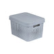 Curver recipiente calado, multiusos, con tapa, gris, 17l, Infinity