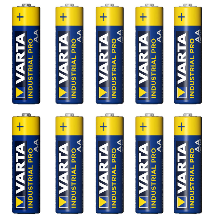 10 x PILHAS ALCALINAS INDUSTRIAIS AA VARTA PODEROSAS 10x LR6/AA Pilhas Industriais Varta