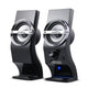 Altavoces estéreo para ordenador negros USB 6W Audiocore AC805