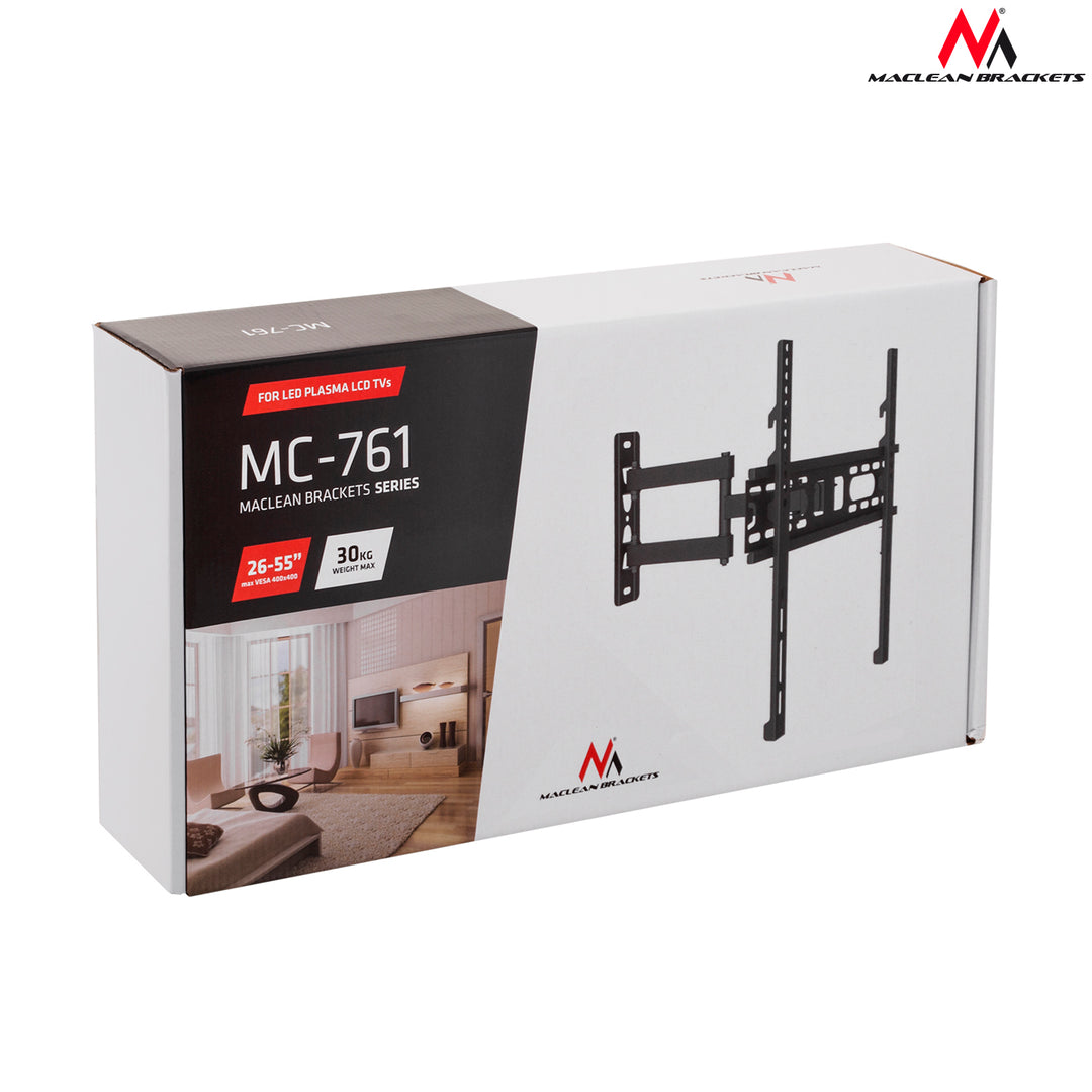 Maclean MC-761LCD/LED TV 26-60" 30kg VESA max 400x400 brazo articulado