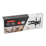Soporte Maclean para TV o monitor, universal, VESA máx. 400x400, 26-65", 30kg, negro, MC-760