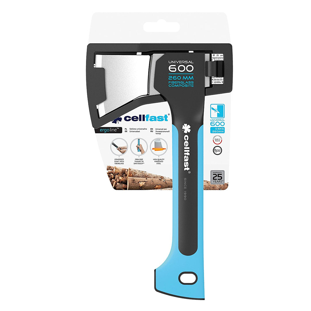 Machado universal, cabo em fibra de vidro, 3 tamanhos diferentes. Cellfast Ergo U600/1100/1600