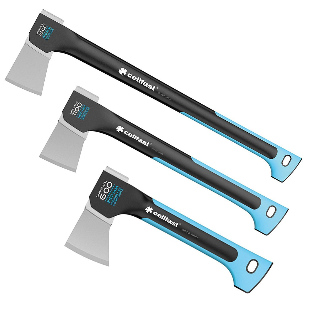 Machado universal, cabo em fibra de vidro, 3 tamanhos diferentes. Cellfast Ergo U600/1100/1600