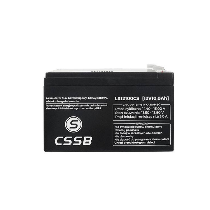 Bateria de gel LX12100 12V 10Ah, AGM livre de manutenção