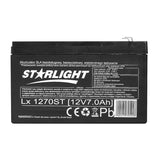 Batería de gel LX1270 12 V 7 Ah sin mantenimiento AGB