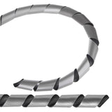 Capa de cabo Maclean, mascaramento, (20,4*22 mm), 3 m, espiral prateada, MCTV-687S