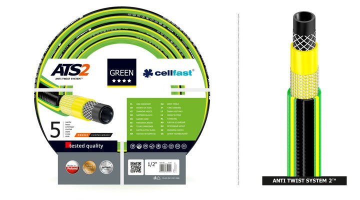Manguera de jardín Cellfast verde de 5 capas ATS2 1/2" 50m