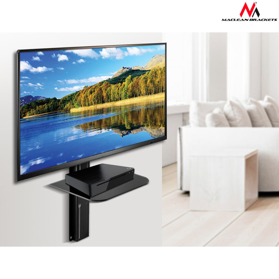 Soporte para TV con estante para DVD Maclean, VESA 200x200, 23"-42", 30 kg, MC-771