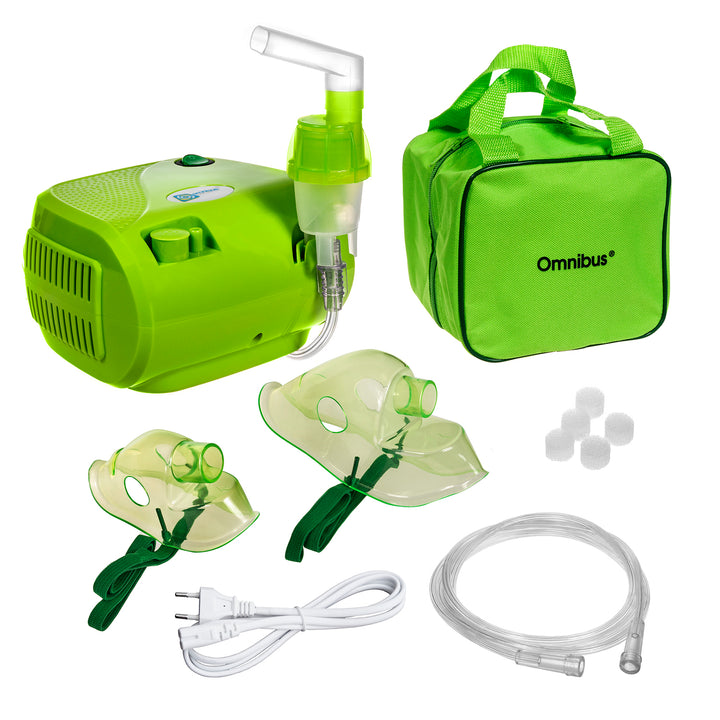BR-CN116B Inalador Omnibus verde + bolsa verde