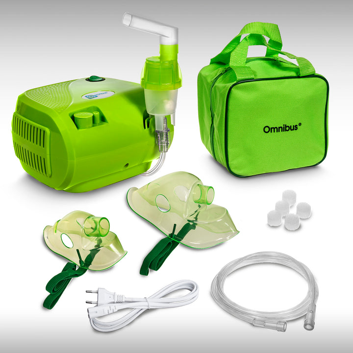 BR-CN116B Inalador Omnibus verde + bolsa verde