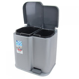 Papelera de reciclaje Curver Duo Pedalbin con acabado sólido