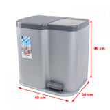 Papelera de reciclaje Curver Duo Pedalbin con acabado sólido